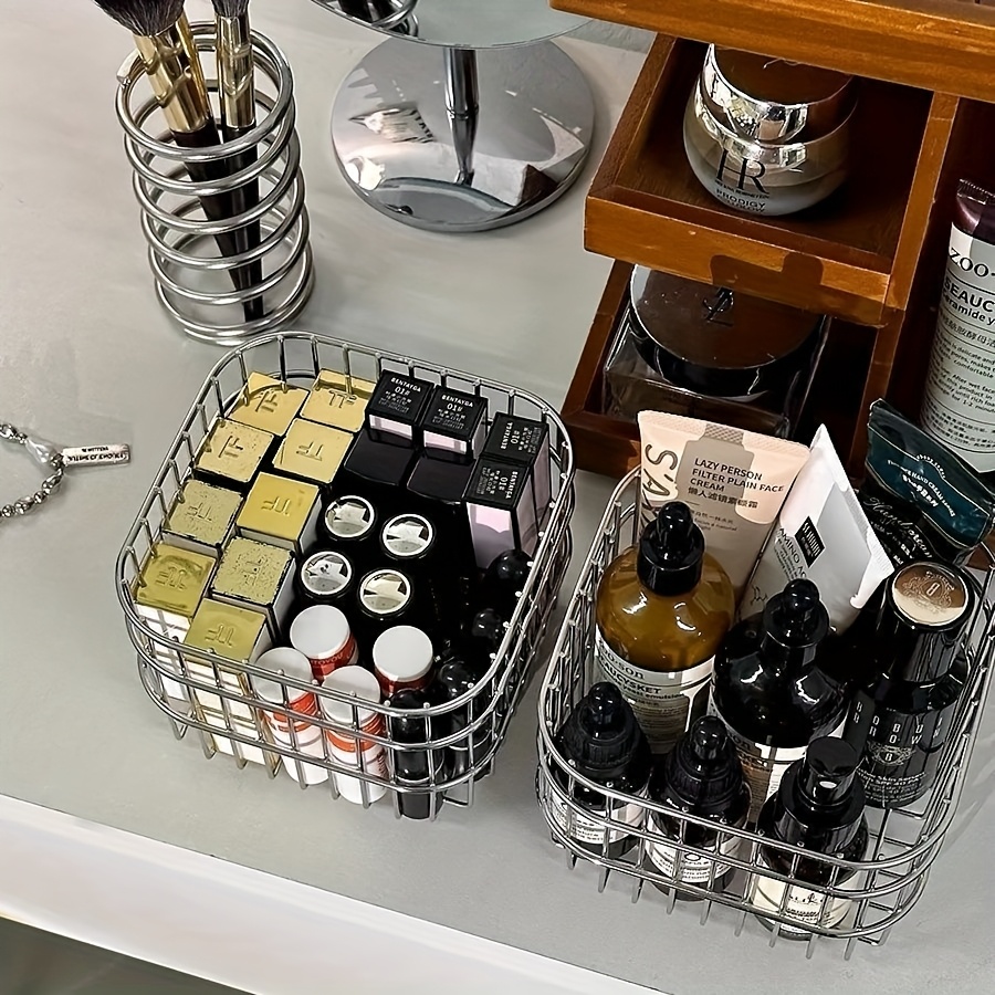 Skincare B Erl - Stainless Steel Comestic Tools Storage Basket