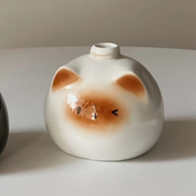 Skincare Viral - Ceramic Siamese Cat Hand Sanitizer Press