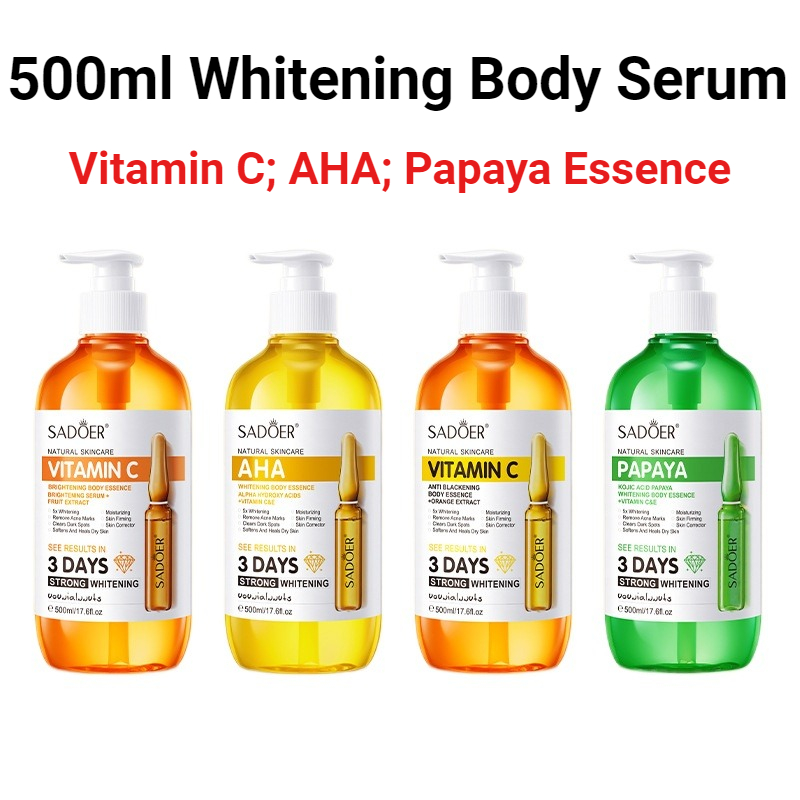 SADOER AHA Whitening Body Esse - Niacinamide Brightening Serum review and price