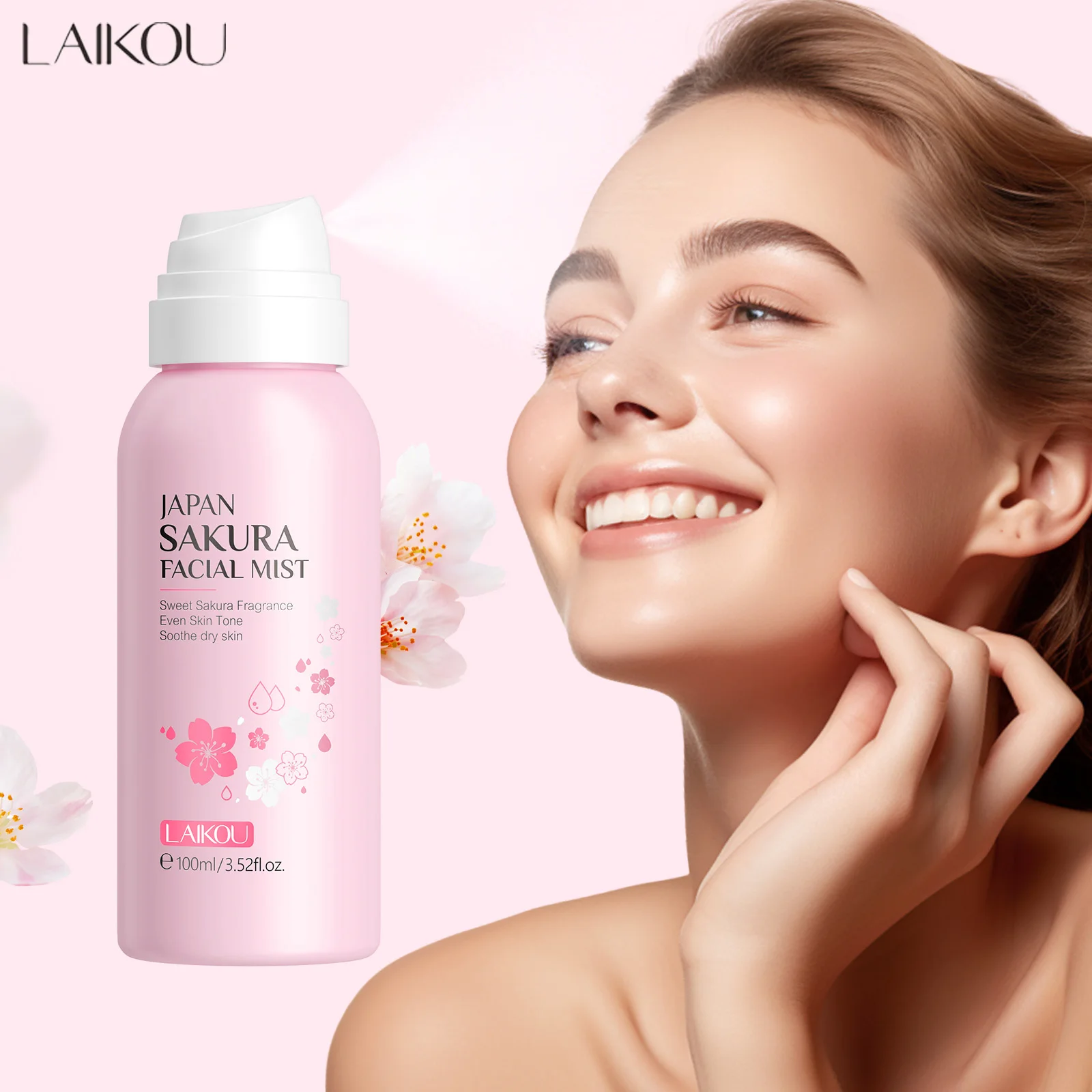 LAIKOU Sakura Facial Mist Brig - Niacinamide Brightening Serum review and price