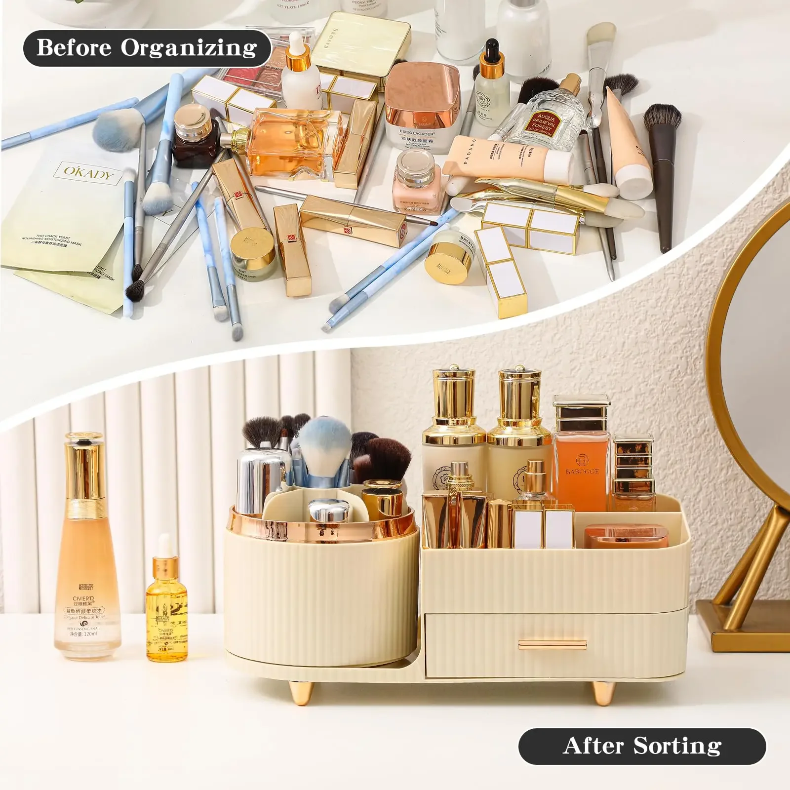 Makeup Brush Holder Large Capa - Skincare B Erl review and price
