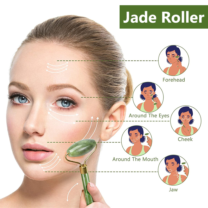 Natural Jade Roller Face Gua S - Skincare Natur E review and price