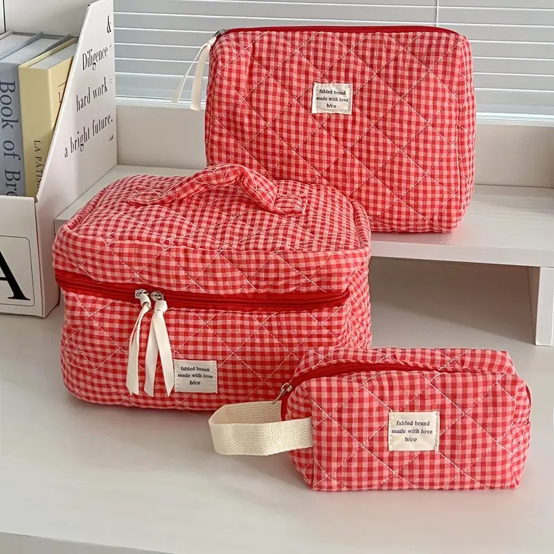 Women Large Capacity Checkered - Skincare B Erl review and price