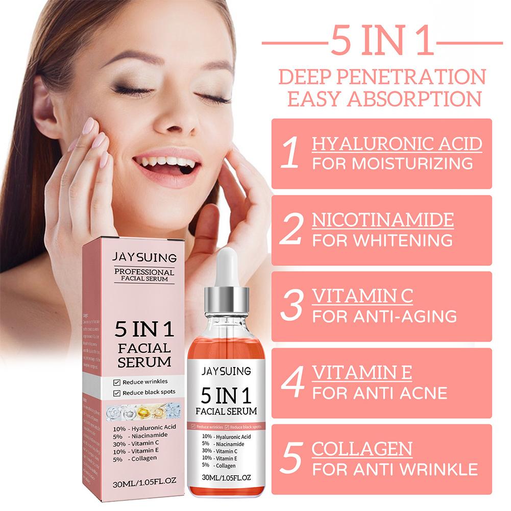 5 In 1 Face Serum Vitamin C Mo - Niacinamide Brightening Serum review and price
