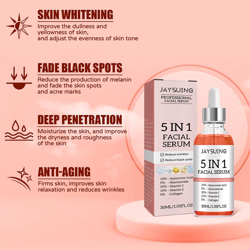 5 In 1 Face Serum Vitamin C Mo - Niacinamide Brightening Serum review and price