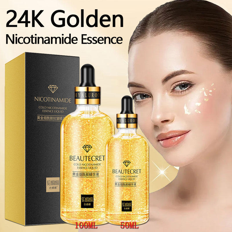 24K Gold Hyaluronic Acid Nicot - Niacinamide Brightening Serum review and price