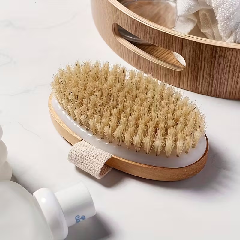 Wooden Bristle Body Brush Natu - Skincare B Erl review and price