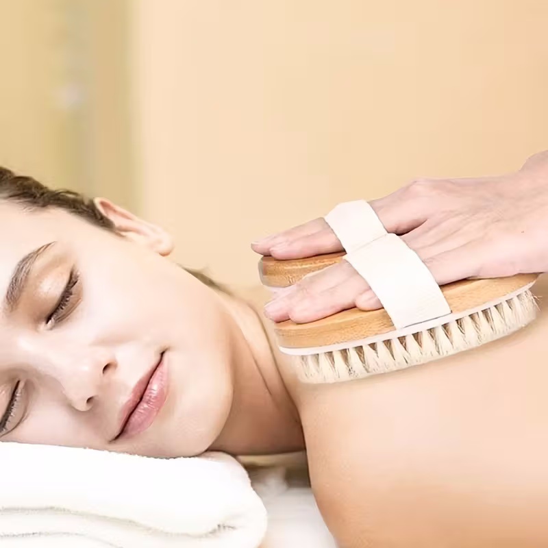 Wooden Bristle Body Brush Natu - Skincare B Erl review and price